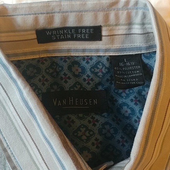 VanHeusen Tailored Striped short sleeve shirt - Picture 2 of 3